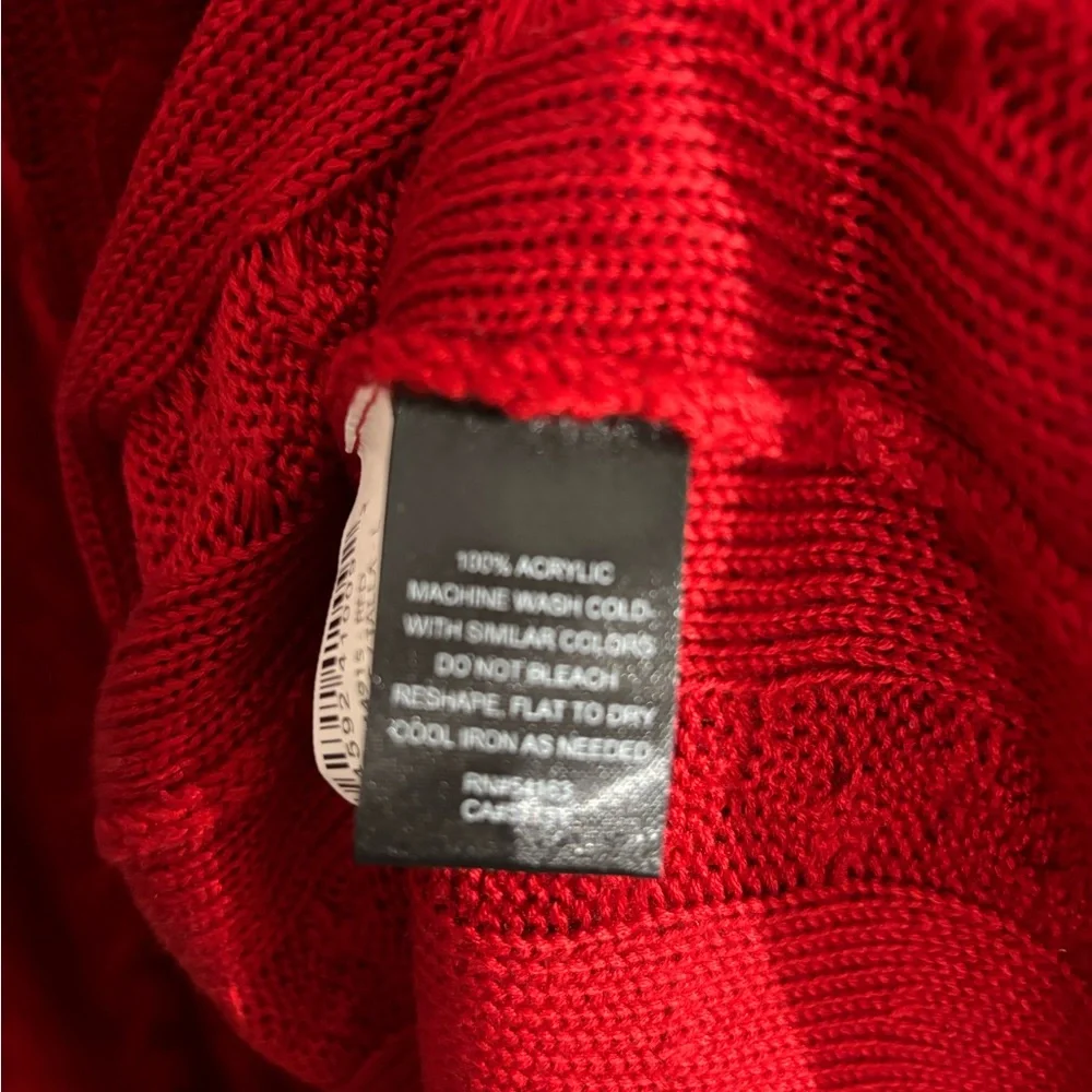 JH Cable Knit Sweater Dress – Red – Size Large – NWT - Picture 4 of 6